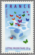 Image du timbre Boîte à papillons