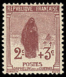 Image du timbre Veuve au cimetière 2c+3c
