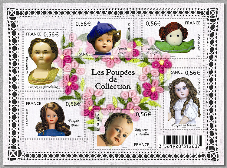 Image du timbre Les poupées de collection