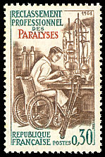 Image du timbre Reclassement professionnel des paralysés