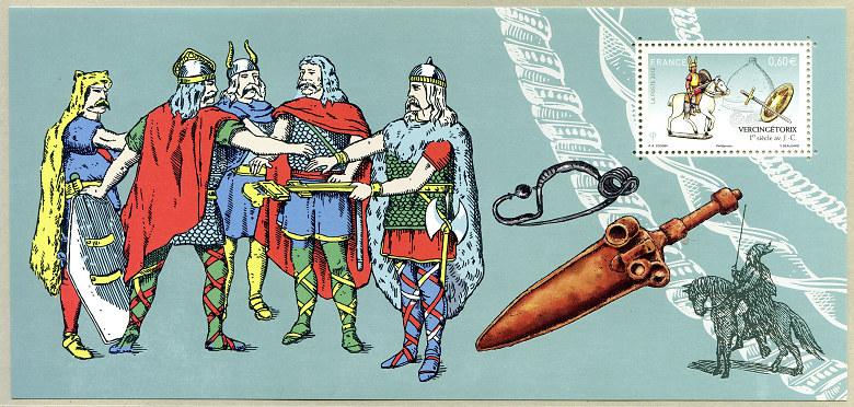 Image du timbre Souvenir philatélique Vercingétorix 1er siècle avant J.C.