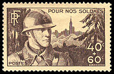 Image du timbre Pour nos soldats 