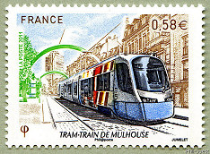Image du timbre Le tram-train de Mulhouse