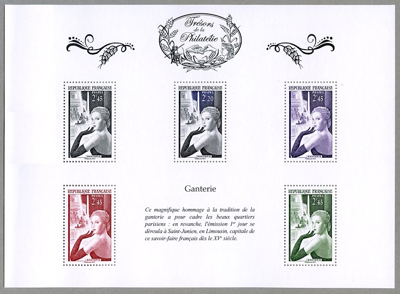 Image du timbre Feuille 9 - Ganterie