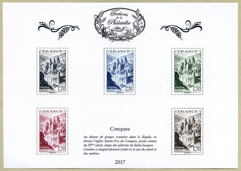 Image du timbre Feuille 2 - Conques