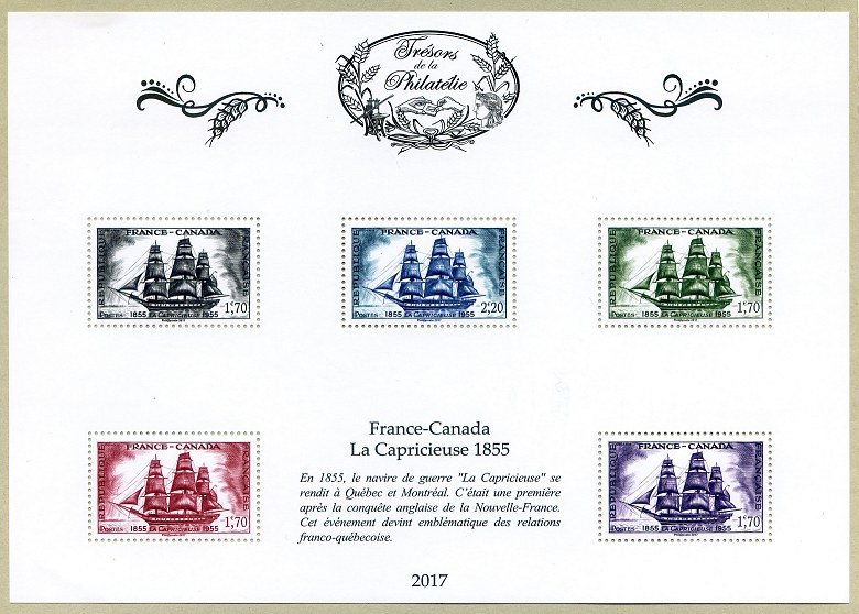 Image du timbre Feuille 11 - France-Canada  La Capricieuse