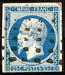 Image du timbre Napoléon III  25 c bleu