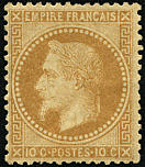 Image du timbre Napoléon III 10 c bistre type II