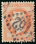 Napoléon III 40 c orange