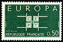 Image du timbre EUROPA C.E.P.T. 0,50F vert