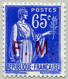 Image du timbre Type Paix 1ère série 65c outremer