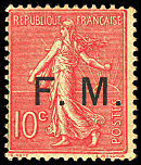 Image du timbre Semeuse lignée 10c rose
