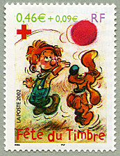 Boule et Bill, timbre issu du carnet