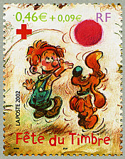 Image du timbre Boule et Bill, timbre issu du bloc-feuillet