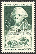 Journée du timbre 1949<BR>Etienne François de Choiseul (1719-1785)