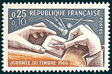 Journée du timbre 1966<BR>La gravure en taille-douce