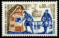 Image du timbre Journée du timbre 1971Poste aux Armées 1914-1918