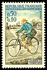 Facteur rural à bicyclette en 1894