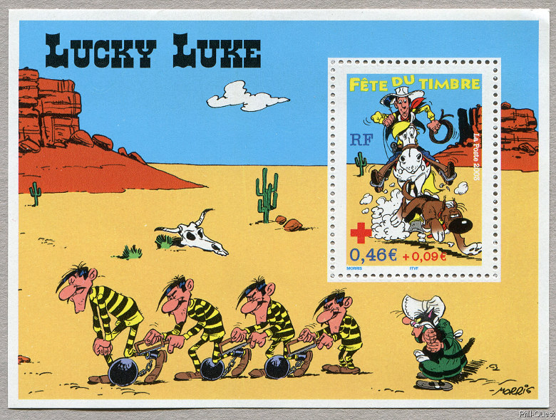 Image du timbre Bloc-feuillet Lucky Luke