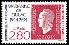 Image du timbre Journée du timbre 199450ème anniversaire de la Marianne de Dulac