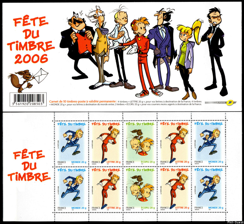 Image du timbre Bande-carnet Spirou et Fantasio