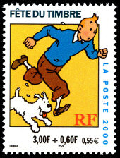 Image du timbre Tintin et Milou - surtaxe 0,60F