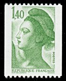 République, type Liberté - 1F40<BR>timbre pour roulette