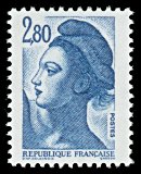 Image du timbre République, type Liberté - 2F80