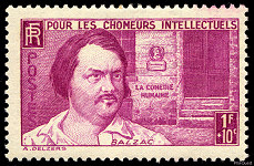 Image du timbre Honoré de Balzac 1F «La comédie Humaine»