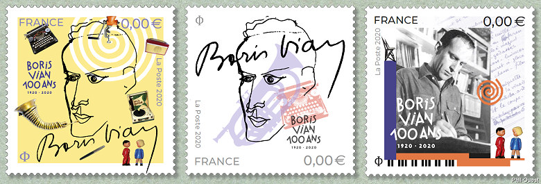 Votez  pour le timbre du centenaire de la naissance de Boris Vian !