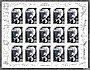 Le feuillet de 15 timbres de 2024 d'Eugène Ionesco