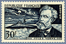 Jules Verne 1828-1905<BR>«20.000 lieues sous les mers»