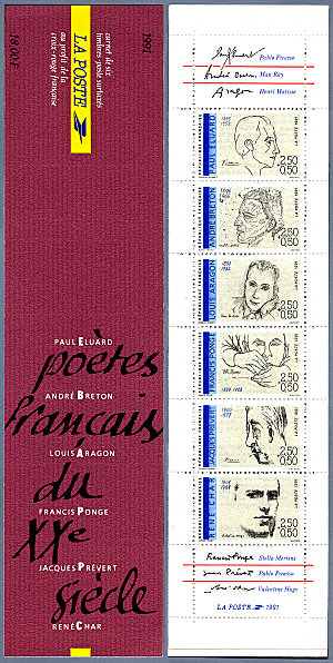 Image du timbre Carnet des poètes du XXème siècle