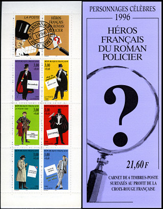 Image du timbre Bande-carnet des héros de romans policiers