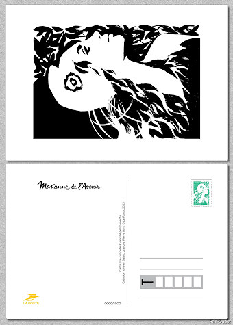 Image du timbre Carte postale de la Marianne d'Olivier Balez