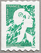 Image du timbre Timbre de roulette  autoadhésif-pour lettre verte de 20 grammes