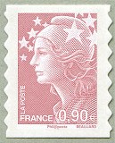 Image du timbre 0,90 euro vieux rose autoadhésif