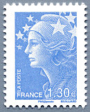 1,30 euro bleu clair