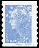 Image du timbre Marianne de Beaujard 1,25 €