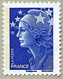 Image du timbre Sans valeur faciale bleu