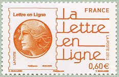 Image du timbre La lettre en ligne