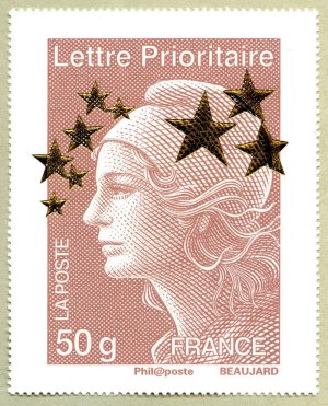 Image du timbre Marianne de Beaujard Lettre prioritaire 50g