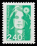 Image du timbre Marianne de Briat 2F40 vert