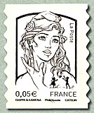Image du timbre Marianne de Ciappa et Kawena 0,05 euro
- Timbre autoadhésif