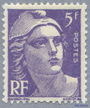 Image du timbre Marianne de Gandon 5 F violet