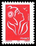 La Marianne de Lamouche rouge sans valeur faciale