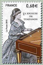Image du timbre La joueuse de tympanon