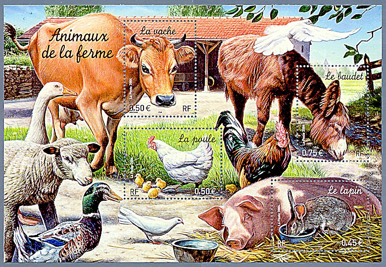 Image du timbre Les animaux de la ferme