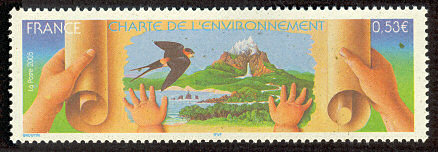 Image du timbre Charte de l'environnement