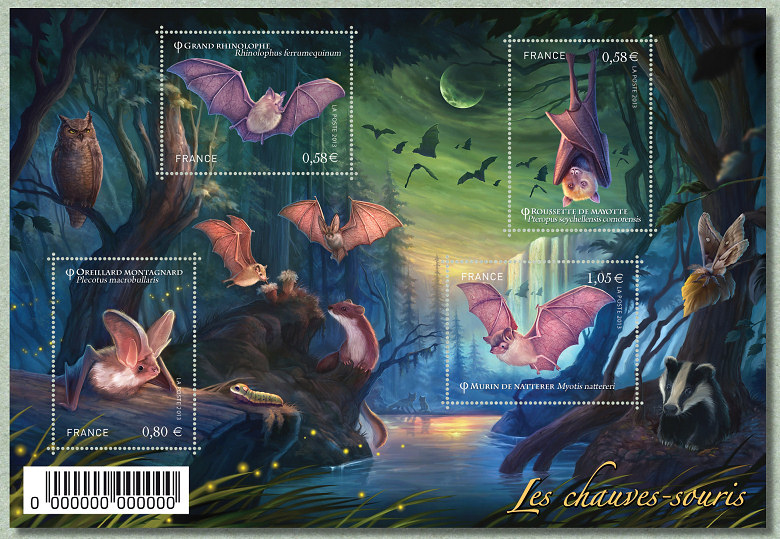 Image du timbre Les chauves-souris